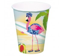 DrinkBekers Flamingo 350ml  8 st